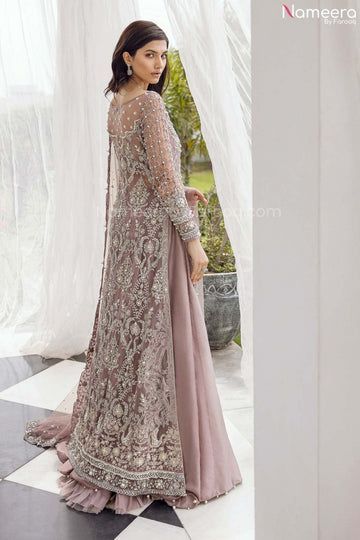 Lavender Bridal Dress Pakistani, Haute Couture, Pakistani Maxi Dresses, Pakistani Gowns, Lavender Lehenga, Pakistani Gown, Fancy Gown, Casual Bridal Dress, Floral Maxi Dresses