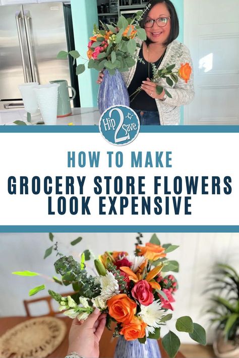 Make your own floral arrangement using grocery store flowers. Here are some tips for creating your own flower bouquet using store-bought flowers. Store Bought Flowers, Grocery Store Flowers, Cheap Vases, Valentine Bouquet, Saving Strategies, Dollar Store Diy Projects, Tips To Save Money, Diy Arrangements, Cheap Flowers