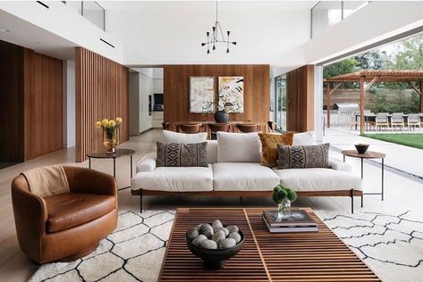 Croft House on Instagram: “Beautiful indoor/outdoor vibes by @nickykaplaninteriors featuring out Croft House Rivera Sectional #crofthousela #interiordesign…” Los Angeles, Modern Tropical House Interior, Tropical Interior Design Living Rooms, Modern Tropical Bedroom, Modern Tropical Living Room, Tropical Houses Interior, Modern Tropical Interior Design, Modern Tropical Interior, Outdoor Vibes