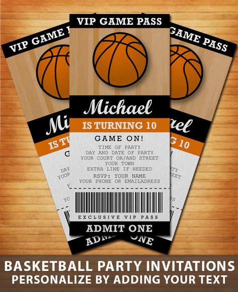 Basketball Birthday Invitations Free, Basketball Party Theme, Basketball Birthday Party Invitations, Basketball Themed Birthday Party, Basketball Party Decorations, Basketball Theme Birthday, Basketball Birthday Invitations, Basketball Invitations, Basketball Match