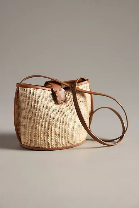 Bembien | Anthropologie Straw Bag Outfit, Purse Outfit, Summer Purses, Everyday Purse, Brown Fits, Travel Purse, Trendy Bag, Jute Bags, Purse Strap