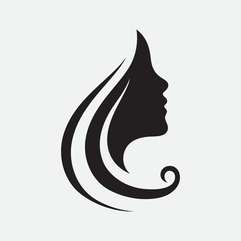 Womens Logo Design, Hairstyles Logo Design, Derma Logo, Hair Icon Logo, Hairstyle Logo, Logo Profile, Women Symbol, Dr Logo, Logo Design Women