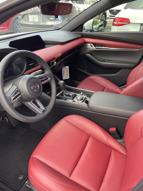 Mazda Cx5 Interior, Mazda 3 Hatch, Mazda Hatchback, Red Interior Car, Mazda Mx3, Mazda Suv, Mazda Cx3, Audi Wagon, Mazda 3 Sedan