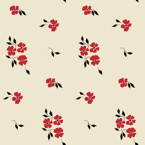 Floral print fabric