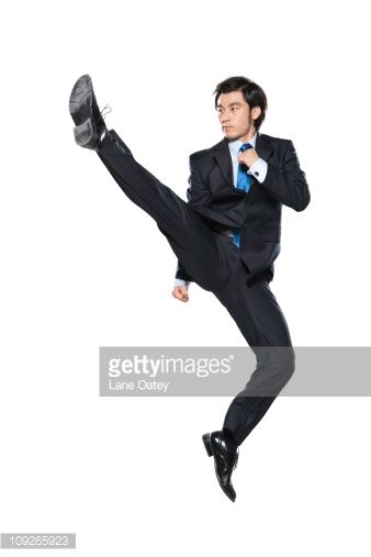 Stock Photo : Businessman doing a karate kick Karate, Karate Kick, Free Stock Photos Image, Dynamic Poses, A Boy, Business Man, Royalty Free Images, Royalty Free Stock Photos, Stock Photo