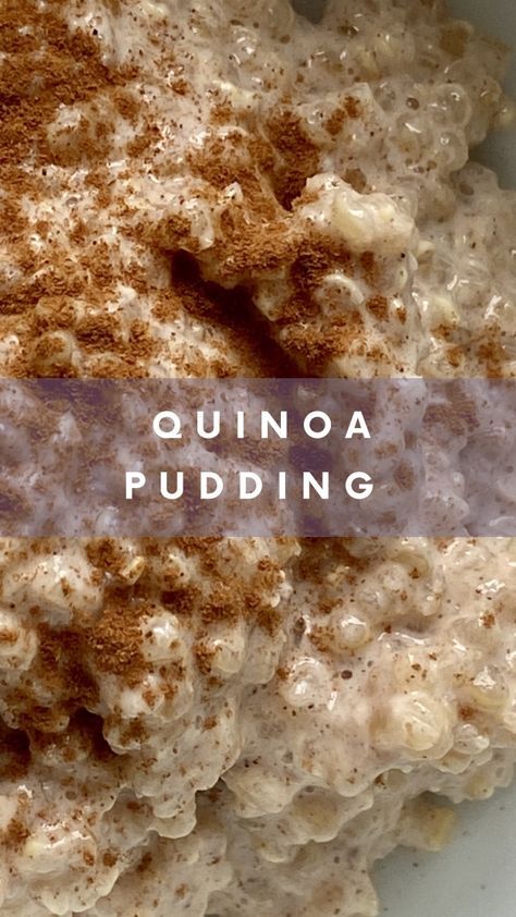 Quinoa Dessert, Quinoa Dessert Recipes, Quinoa Desserts, Quinoa Pudding, Best Quinoa, Pudding Flavors, God Mat, Healthy Sweets Recipes, Lost 100 Pounds
