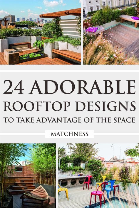 For houses that have a roof deck, a rooftop lounge area can be an option at home. The outdoor area on the top floor not only provides an interesting view but also provides coolness and comfort for the homeowner. #rooftopdesigns #outdoordecorideas Roof Top Patio Rooftop Deck, Modern Rooftop Patio Design, Cheap Rooftop Ideas, Rooftop Deck Ideas Roof Terraces, Roof Top Deck Ideas Rooftops, House Terrace Ideas Outdoor, Home Rooftop Ideas, Rooftop Patio Design Roof Deck, Rooftop Terrace Design Roof Deck