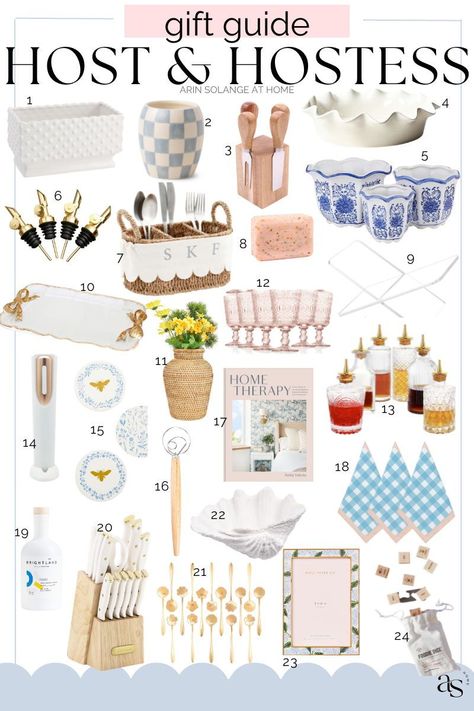 Here are the best host and hostess gifts to bring to your next gathering! Hostess Gift Ideas Baby Shower Gifts, Hosting Gifts Ideas, Hostess Gifts For Baby Shower Ideas, Bridal Shower Hostess Gifts, Best Hostess Gift Ideas, Summer Hostess Gift Ideas, Bridal Shower Hostess Gifts From Bride, Wedding Shower Hostess Gift Ideas, Hostess Gift Ideas House Guests