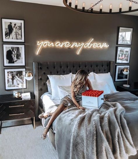 Warna Bilik Tidur, Bilik Tidur Mewah, Bilik Tidur Perempuan, Dream Neon Sign, Idea Bilik Tidur, Reka Bentuk Bilik Tidur, Hiasan Dalaman Rumah, Reka Bentuk Dalaman, Teenage Room Decor