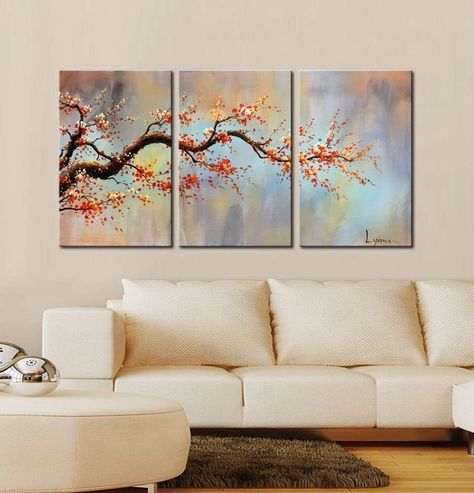 3 Canvas Paintings, Buildings Artwork, Art Deco Style Interior, Large Canvas Painting, Diy Backsplash, Modern Oil Painting, 3 Piece Canvas Art, Simple Acrylic Paintings, Oil Painting Flowers