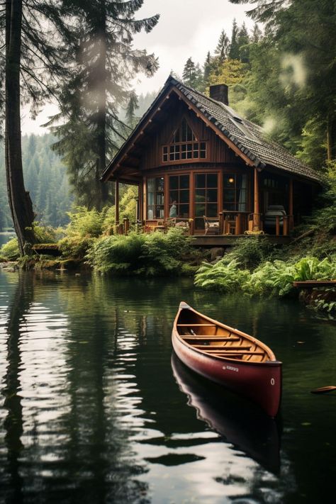 100 Fantastic Names for a Lake House - Melanie Jade Design Small House Wallpaper, Woods Home Decor, Dream Lake House Cottage, Houses With Nature, Houses On The River, Lake House Aesthetic Exterior, Small House In Woods, Nature House Wallpaper, Lake Homes Exterior Lakeside Cottage