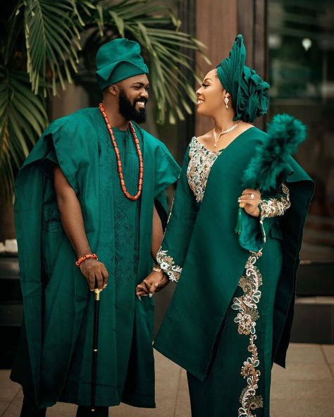 Yoruba Traditional Wedding Attire, Nigerian Wedding Dresses Traditional, Native Outfits, Yoruba Bride, Nigerian Wedding Dress, African Bridal Dress, Nigerian Traditional Wedding, African Party Dresses, African Traditional Wedding Dress