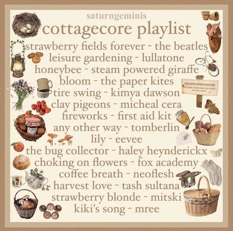 Cottagecore Song Playlist, Fairycore Movies List, Shady Hollow Aesthetic, Cottage Core Movies List, Cottage Core Songs, Cottagecore Movies List, Cottagecore Playlist Names, Goblincore Playlist, Fairycore Songs