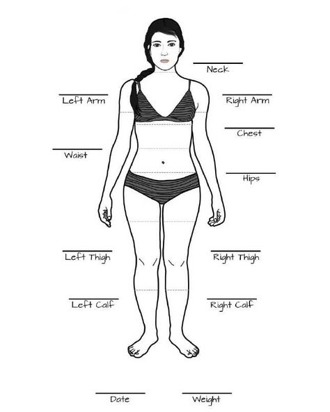 Free Body Measurement Charts (Male and Female) Body Measurements Chart Printable, Weight Measurement Chart, Body Measurement Tracker, Body Chart, Body Measurement Chart, Workout Log, Body Measurement, Goal Planner, Isagenix