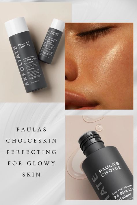 Paula's Choice SKIN PERFECTING 2% BHA Liquid exfoliant delivers radiant skin with a potent blend of salicylic acid. Unveil smoother texture, minimized pores, and a healthier complexion. Embrace your best skin yet. #PaulasChoice #SkincareRoutine #BHALiquid #GlowingSkin Bha Liquid Exfoliant, Liquid Exfoliant, Paula's Choice, Paulas Choice, Minimize Pores, Enlarged Pores, Glowy Skin, Best Skin, Salicylic Acid