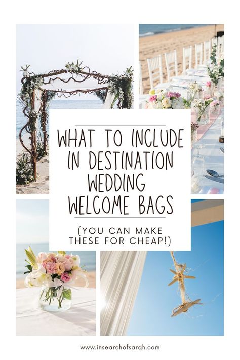 destination wedding welcome bags Welcome Bags Beach Wedding, Elopement Welcome Bags, Beach Destination Wedding Gift Bags, Destination Wedding Hotel Welcome Bags, Welcome Bags For Beach Wedding, February Beach Wedding, Welcome Bag For Destination Wedding, Welcome Bags Wedding What To Put In, Gifts For Destination Wedding Guests