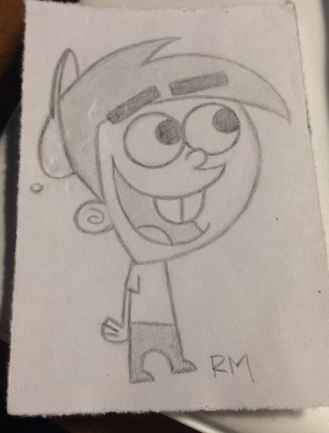 Disney Character Drawings, Easy Disney Drawings, Timmy Turner, Fairly Oddparents, The Fairly Oddparents, Disney Drawings Sketches, Easy Cartoon Drawings, Meaningful Drawings, Disney Art Drawings