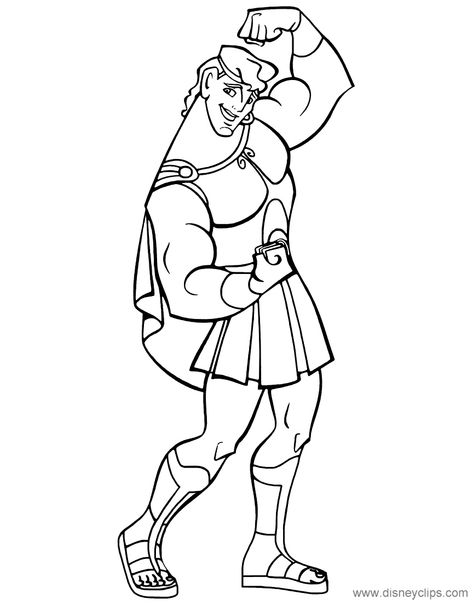 Hercules Coloring Pages - Coloring Pages For Kids And Adults Hercules Coloring Pages, Pegasus Coloring Pages, The Little Mermaid Coloring Pages, Little Mermaid Coloring Pages, Disney Clips, Disney Canvas, Mermaid Coloring Pages, Kids Pages, Disney Colors