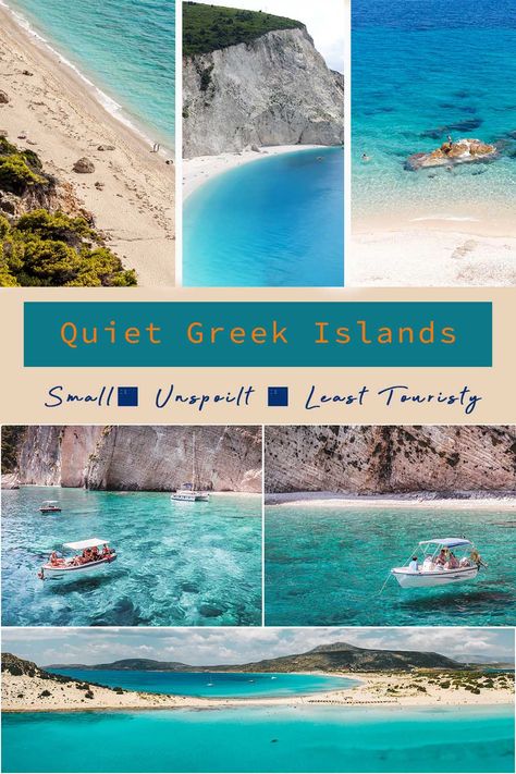 Quiet Greek Islands; Small; Unspoilt & Least Touristy - Journey of a Nomadic Family Places In Greece, Greece Travel Guide, Cyclades Islands, Secluded Beach, Greece Islands, Island Getaway, Island Hopping, Greek Island, Europe Travel Tips