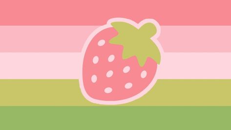 A xenogender relating to strawberries, I don't have the time to explain more Kawaii, Xenogender Flag, Gender Pronouns, Gender Flags, Lgbtq Flags, Lgbt Flag, Ochako Uraraka, Catch Em All, Gender Identity