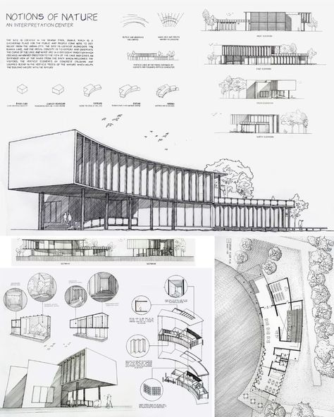 University Architecture, Nature, Conceptual Design Architecture, Architecture Design Presentation, Architecture Drawing Presentation, Hostels Design, Concept Models Architecture, Architect Drawing, Architecture Life