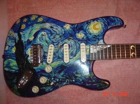 Custom Guitar Detail | Guitar painting, Custom guitars and Guitars Electric Guitar Art, Guitar Paint, Custom Guitar Picks, Instruments Art, Electric Guitar Design, Rory Gallagher, Guitar Obsession, Custom Electric Guitars, Guitar Painting