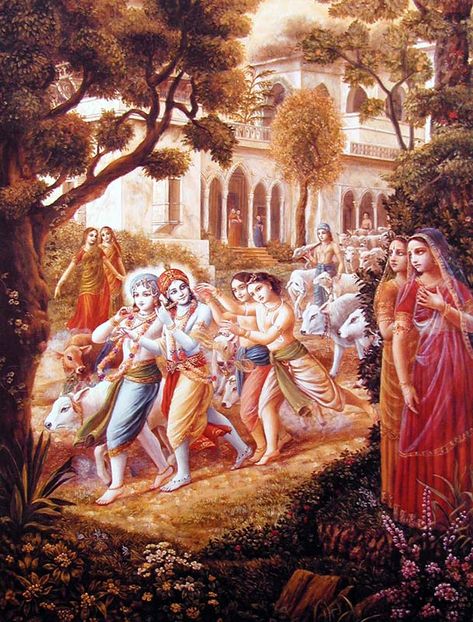 Classical Realism, Krishna And Balarama, Krsna Art, Krishna Birth, Figures Painting, Hare Krishna Mantra, Krishna Lila, Krishna Leela, Krishna Hindu