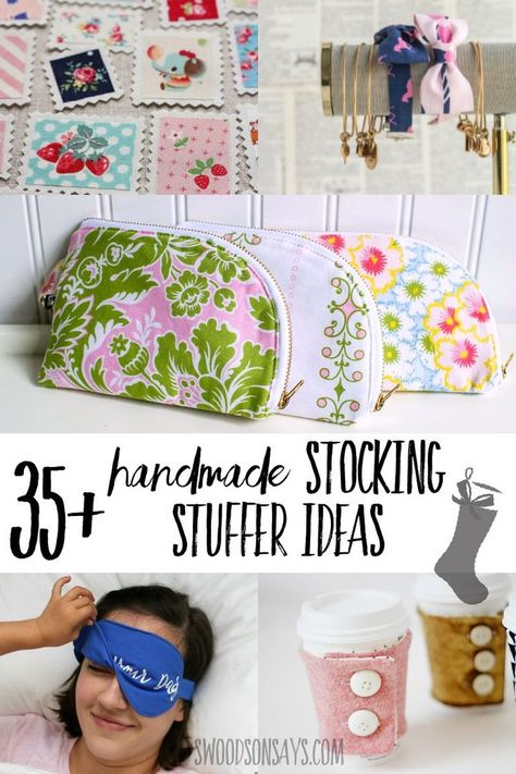 Skip the junky filler and sew your stocking stuffer gifts this year! Over 35 free sewing tutorials & patterns that are small enough to fit inside as a Christmas gift. #sewing #christmascrafts #stockingstuffer #diy #crafts Patchwork, Syprosjekter For Nybegynnere, Free Sewing Tutorials, Sewing Christmas Gifts, Diy Tricot, Handmade Stocking, Best Stocking Stuffers, Sewing Tutorials Free, Beginner Sewing Projects Easy