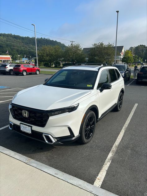 Upper-Valley-Honda Honda Crv 2023 Sport, 2024 Honda Crv, White Suv Aesthetic, Honda Crv 2024, Honda Car Aesthetic, Honda Crv Aesthetic, White Honda Crv, Honda Crv 2023, White Hyundai