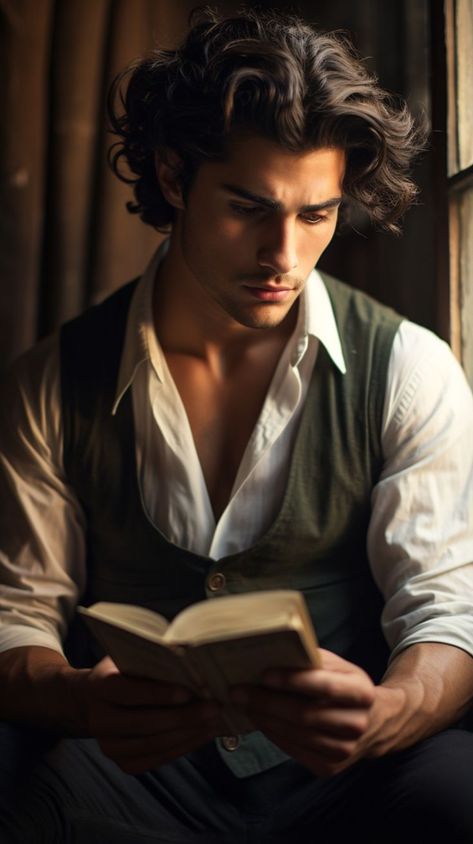 Portuguese Handsome Young Man Reading #Portuguese #Handsome #man #guy #avatar #wallpaper Avatar Wallpaper, Blue Shirt Outfits, Man Reading, Guys Read, Character Inspiration Male, Mr Darcy, Handsome Prince, Boy Character, Handsome Man