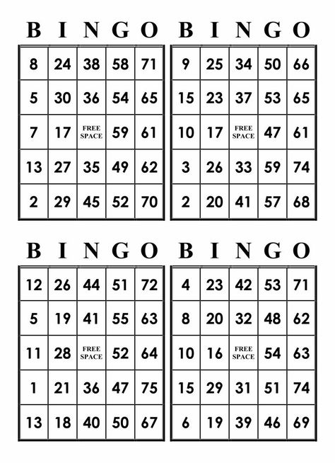 Printable Bingo Cards with Numbers Bingo Cards Printable Free 1-75, Printable Bingo Cards Free, Free Bingo Cards Printable, Bingo Cards Printable Templates, Bingo Cards To Print, Number Bingo, Printable Christmas Bingo Cards, Custom Bingo Cards, Bingo Card Generator