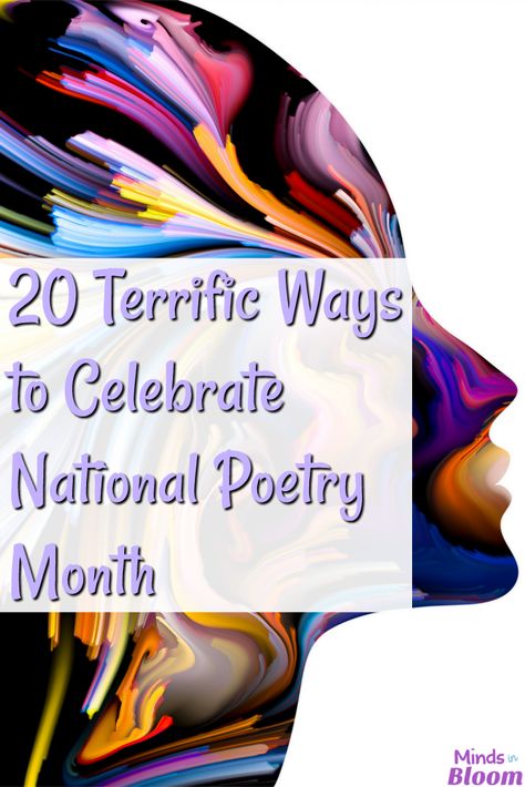 Looking for ways to celebrate National Poetry month with your class and to instill a love of poetry in your students? This post shares 20 ways to read, write, and enjoy poems during National Poetry Month! The variety of engaging ideas for how to teach poetry -- both in reading and in writing -- give you lots of options for hooking your students on this essential English language arts skill. There are some excellent teaching strategies! Click through to read. #NationalPoetryMonth #poetry #ELA Poetry Month Activities, Elementary Poetry, Reading Poetry, World Poetry Day, Poetry Day, Poetry Unit, National Poetry Month, Teaching Poetry, Poetry Month