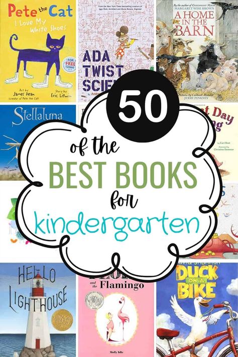 Kindergarten Reading List, Read Alouds Kindergarten, Best Books For Kindergarteners, Books For Kindergarten, Kindergarten Library, Runaway Bunny, Kindergarten Pictures, Read Aloud Activities, Preschool Reading