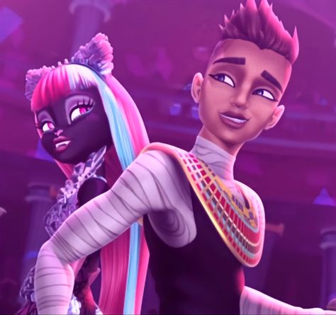 Catty Noir And Pharaoh, Monster High Makeup, Ever After High Rebels, Arte Monster High, Monster High Pictures, Roblox Guy, Catty Noir, Moster High, Personajes Monster High