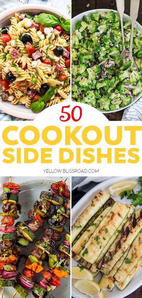 Essen, Easy Cookout Side Dishes, Refreshing Salads, Savory Dips, Delicious Side Dishes, Grilled Side Dishes, Cookout Sides, Barbecue Sides, Barbecue Side Dishes