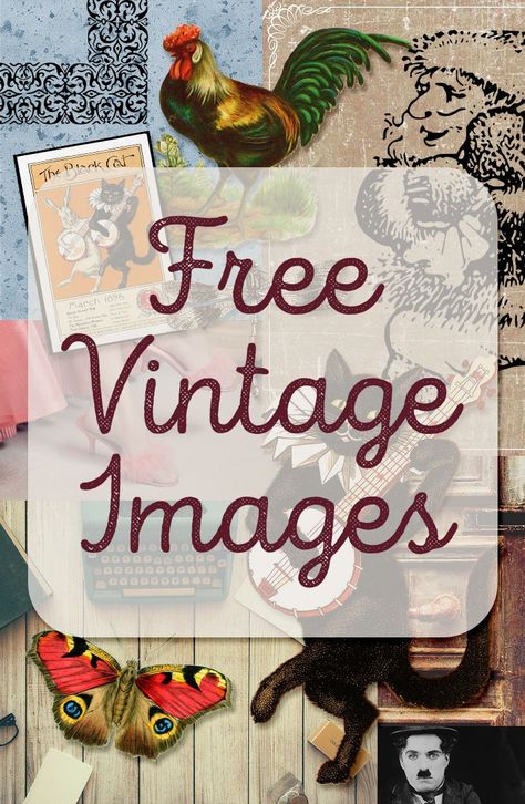 Free list of commercial use vintage images courtesy of hgdesigns.co Copy Right Free Images, Copyright Free Images, Free Images To Use, Free To Use Images, Copyright Free, Free Photoshop, Photoshop Brushes, Round Up, Vintage Images