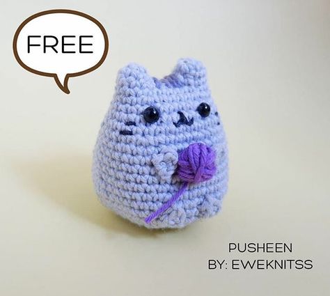 Angela (Eweknitss) no Instagram: “FREE PATTERN - Pusheen 🐱🧶 Swipe for the free pattern of this cute Pusheen Amigurumi ➡️ . . I would like to see your creations too! please…” Amigurumi Patterns, Crochet Pusheen Cat Free Pattern, Pusheen Crochet Pattern Free, Pusheen Crochet, Crochet Cat Free Pattern, Cute Pusheen, Amigurumi Cats, Beginner Amigurumi, Cat Pillows