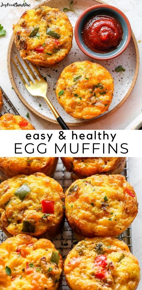 Egg Muffins Healthy, Breakfast Egg Muffins, Egg Muffins Recipe, Low Carb Soup Recipes, Egg Muffins Breakfast, Egg Muffin, Low Carb Low Fat Recipes, Vegan Muffins, Healthy Eggs