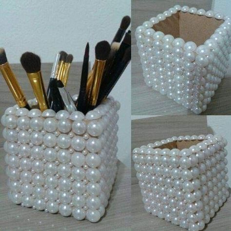 Diy Para A Casa, Kad Nama, Diy Home Decor Dollar Store, Pearl Crafts, Hemma Diy, Kraf Diy, Diy Casa, Room Decor Diy, Creation Deco