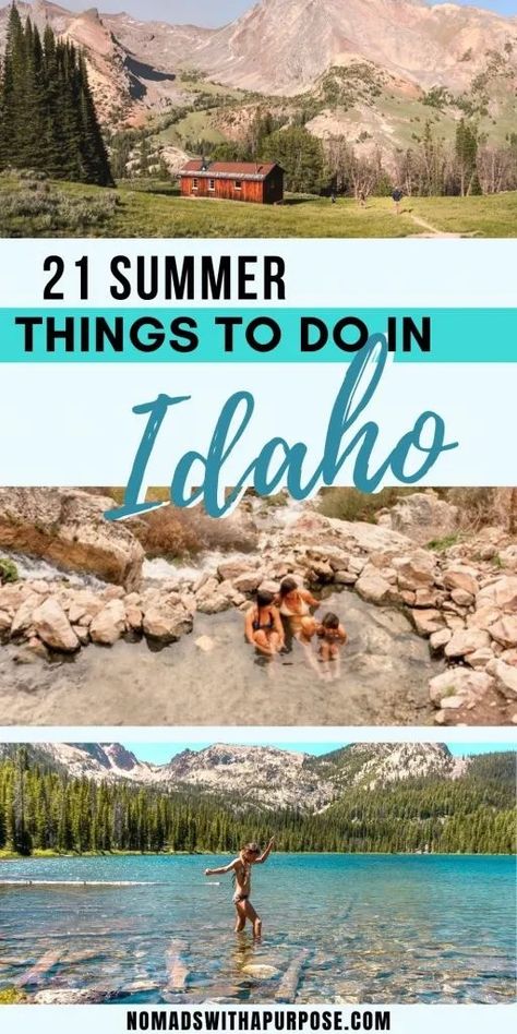 21 Things To Do in Idaho in Summer Idaho Travel Summer, Things To Do In Idaho, Oregon Hiking Trails, Idaho Summer, Tahoe Trip, Visit Idaho, Idaho Travel, Pacific Northwest Travel, World Most Beautiful Place