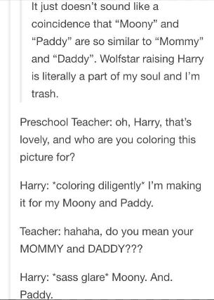 Humour, Wolfstar Harrys Parents, Harry Raised By Sirius And Remus, Wolfstar With Harry, Wolfstar Raising Harry Headcanon, Wolfstar Raises Harry, Wolfstar As Parents, Sirius And Remus Raise Harry, Remus And Sirius Raising Harry