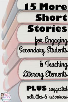 Looking for even more short stories to read with your middle school and high school students? There are so many options out there, many of which can be used to teach a variety of literary elements and lead into interesting discussions and activities. Read on for 15 recommendations from secondary English Language Arts teachers. Teaching Literary Elements, Teaching Short Stories, Teacher Goals, Short Stories To Read, Literary Terms, Teaching High School English, Secondary English, Literary Elements, Teaching Literature