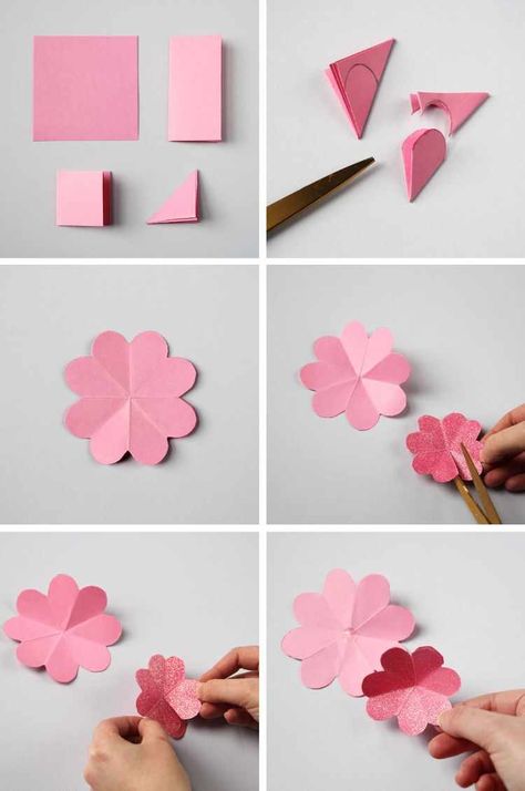diy flower Learn to make this diy spring wreath with these easy paper flowers. Perfect diy spring decoration #spring #crafts #paperflowers #diy #springcrafts #paper #gatheringbeauty diy flower Simple Paper Flower, Paper Flower Wreaths, Tutorial Origami, Diy Flores, Fleurs Diy, Diy Spring Wreath, Easy Paper Flowers, Kraf Diy, Kids Crafting