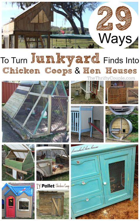 Use a trampoline, swingsets, dressers, cabinets, cribs, playhouses, pallets, armoire, cars and more. Chicken Coops For 30 Chickens, Chicken Coop Made With Pallets, Chicken Coop Around Garden, Unusual Chicken Coop, Chicken Coop From Dog House, Repurpose Chicken Coop, Moveable Chicken Coop Ideas, Upcycled Chicken Coop Ideas, Pallet Coop Chicken