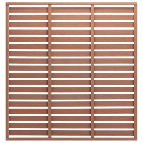 vidaXL Fence Panel Outdoor Patio Barrier Fence Privacy Screen Garden Fence WPC - 70.9" x 70.9" - Bed Bath & Beyond - 35743746 Privacy Fence Screen, Clearance Patio Furniture, Patio Privacy Screen, Patio Privacy, Screen Enclosures, Fencing & Gates, Horizontal Fence, Fence Screening, Wood Plastic Composite