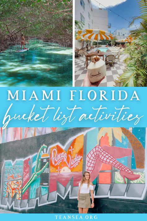Miami is a colorful and iconic city in South Florida, and is often the place people think of when visiting Florida. While this city has TONS to offer for every traveler, including night clubs, white sandy beaches, natural wonders, cruise ports, architecture tours, sailing, and even more, here are some of the best things to do in Miami when you vacation there! | Miami beach travel guide | miami things to do | miami travel guide | Miami vacation | miami girls trip | things to do miami beach | Orlando To Miami Road Trip, Miami South Beach Things To Do In, Miami Beach Vacation, Miami Food South Beach, South Beach Miami Things To Do, Miami Excursions, Miami Weekend Getaway, Things To Do In Miami With Teens, Things To Do In South Beach Miami
