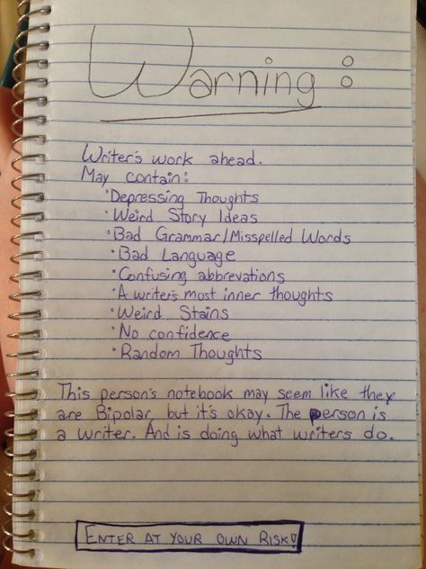 A writer's notebook (so doing this with my own notebook) ;) Writer Notebook Aesthetic, Writing In A Notebook, Notebook Intro Page Ideas, Notebook Introduction Page, Writers Notebook Ideas, Things To Write In A Notebook, Writing Aesthetic Notebook, Author Notebook, Notebook Images