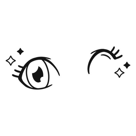 Wink eyes anime stroke PNG Design Winking Anime Eyes, Journaling Aesthetic, Eyes Anime, Cute Eyes Drawing, Vinyl Ideas, Cute Eyes, Human Face, Eye Design, Anime Eyes