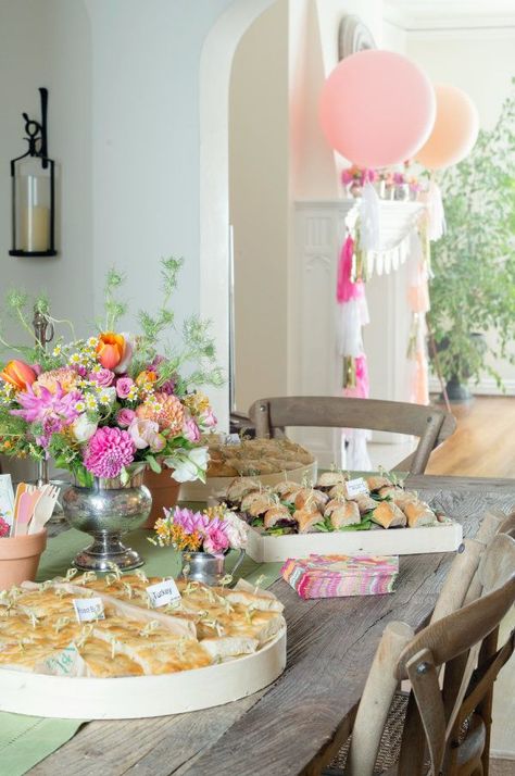 Garden Party First Birthday with the Ultimate Flower Backdrop Rose Garden Birthday Theme, Garden Party First Birthday, First Birthday Brunch, Wildflower Birthday Party, Flower Birthday Party, Style Me Pretty Living, Twin First Birthday, Garden Party Birthday, Birthday Brunch