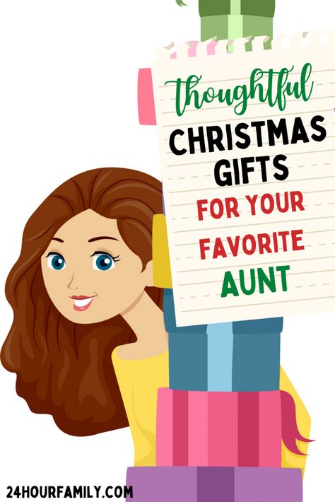 Thoughtful Gifts for Your Favorite Aunt Gifts For Aunts Diy, Christmas Gift Ideas For Aunt, Gift Ideas For Aunt, Aunt Gift Ideas, Gift Card Basket, Christmas Gifts For Aunts, Teen Crafts, Diy Crafts For Teens, Fun Personality